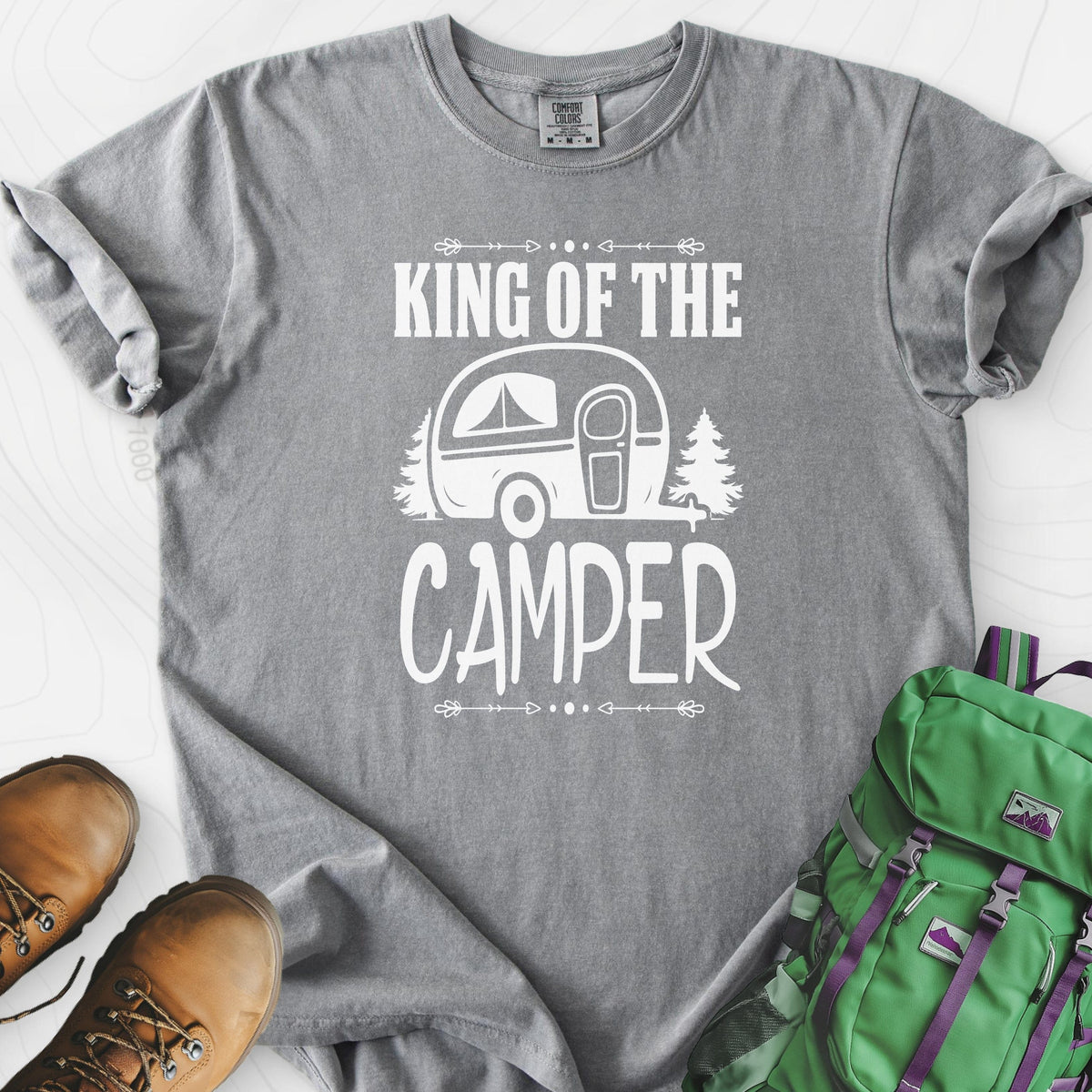 Camping King T-Shirt Gift For Hiker