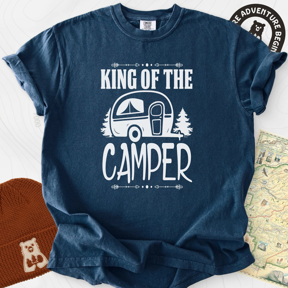 Camping King T-Shirt Gift For Hiker