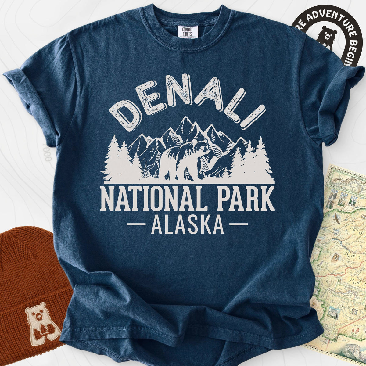 Denali Alaska T-Shirt Gift For Hiker