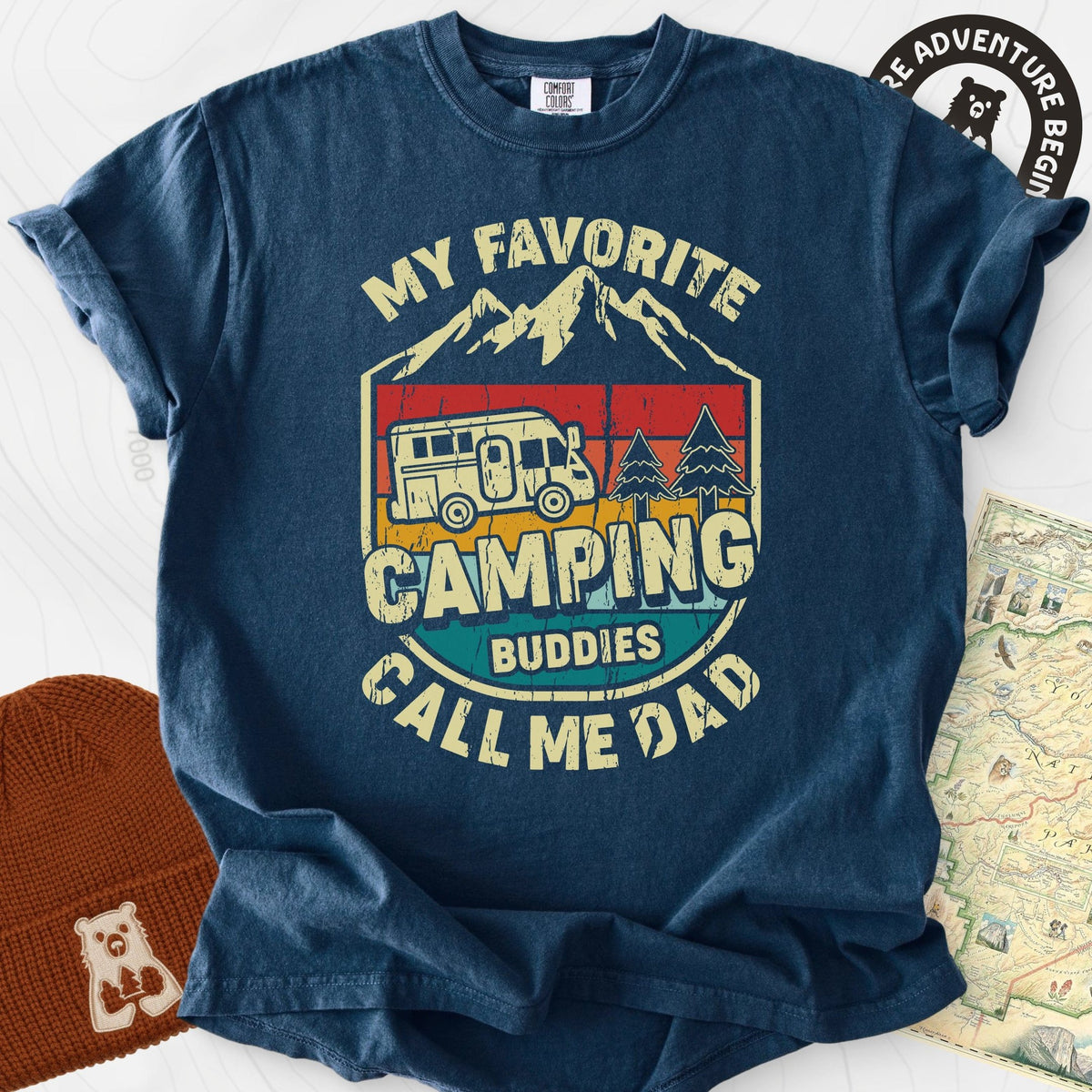 My Favorite Camping Buddies T-Shirt Gift For Hiker