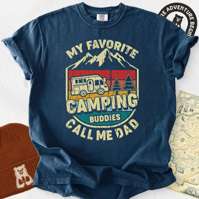 My Favorite Camping Buddies T-Shirt Gift For Hiker