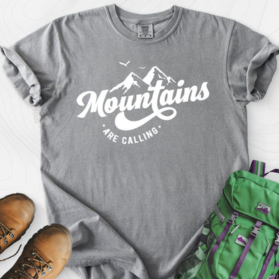 Calling Mountains T-Shirt Gift For Hiker