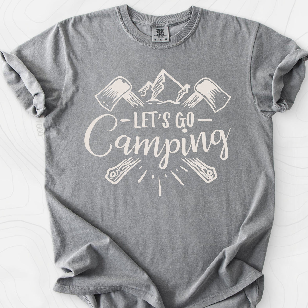 Let's Go Camping T-Shirt Gift For Hiker