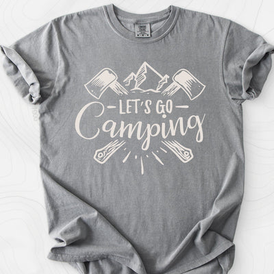 Let's Go Camping T-Shirt Gift For Hiker