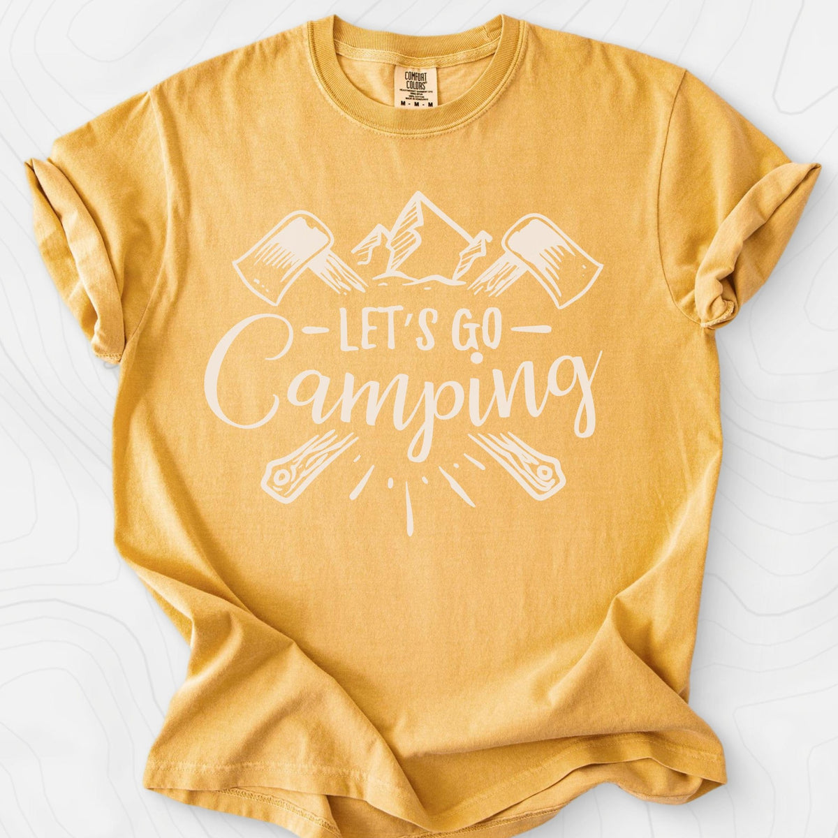 Let's Go Camping T-Shirt Gift For Hiker