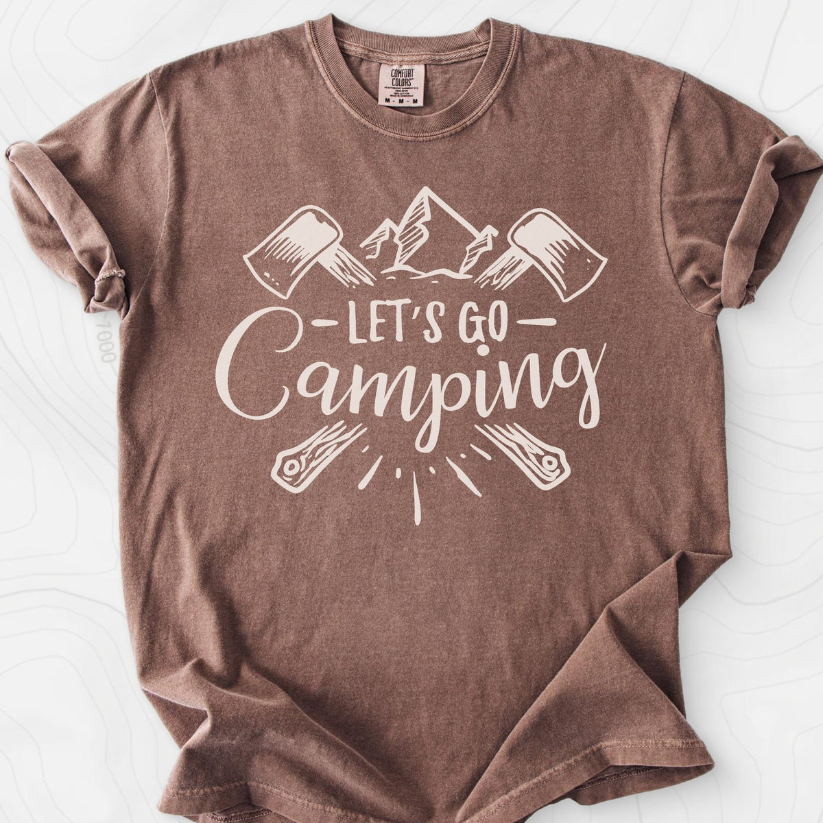 Let's Go Camping T-Shirt Gift For Hiker