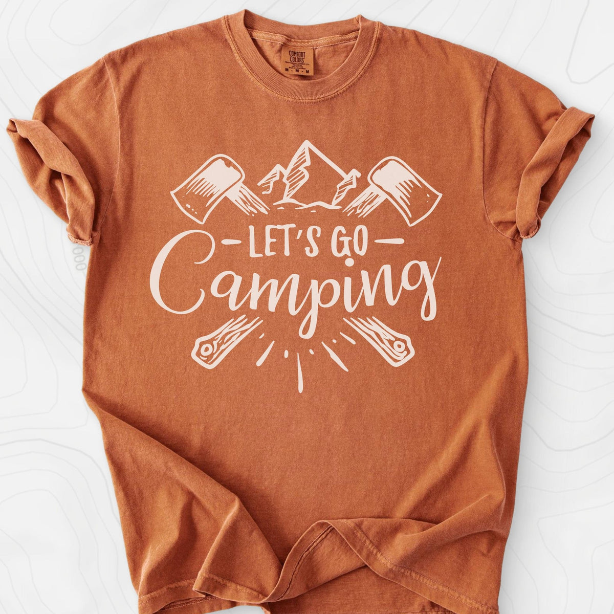 Let's Go Camping T-Shirt Gift For Hiker