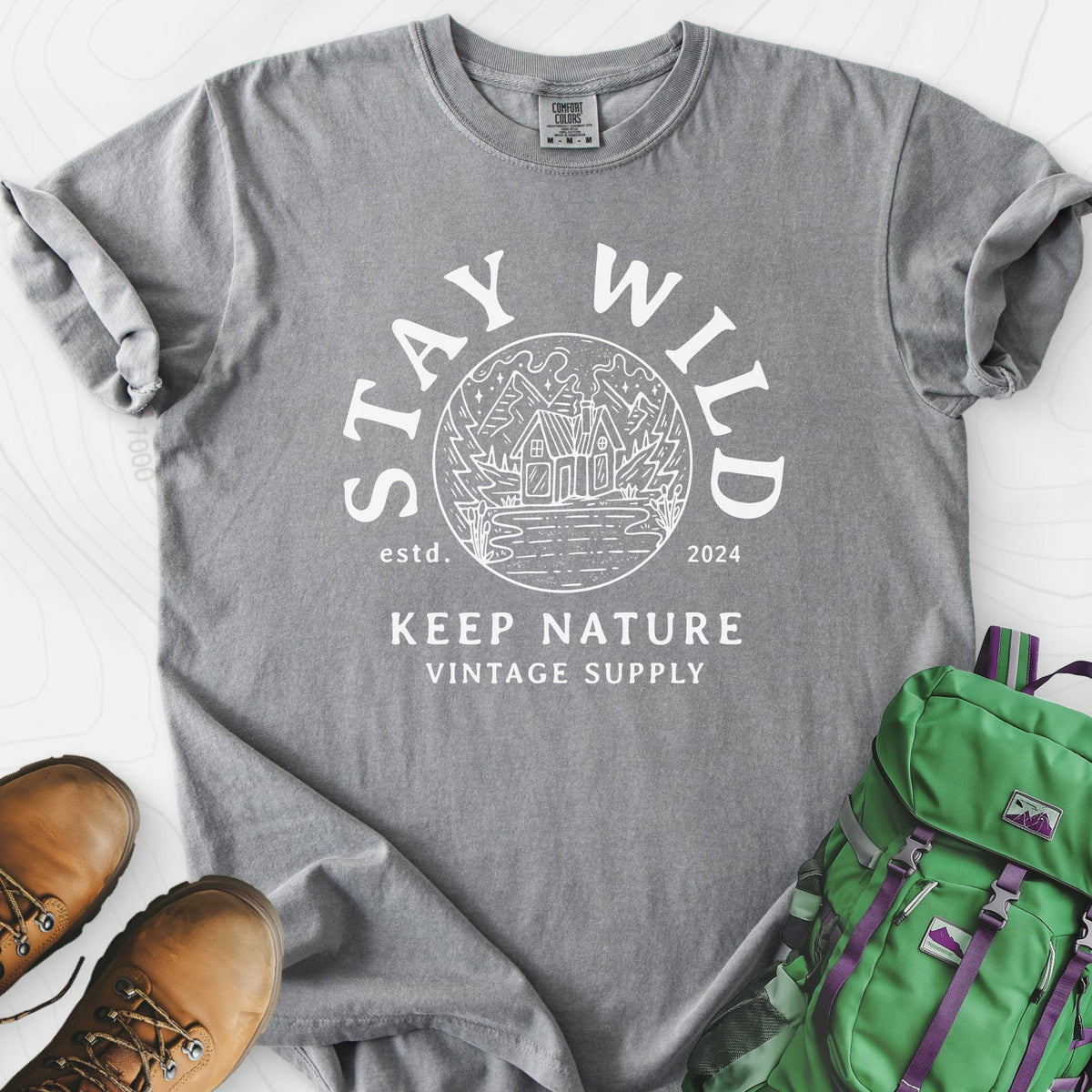 Stay Wild T-Shirt Gift For Hiker