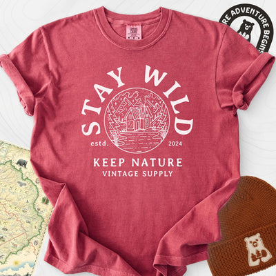 Stay Wild T-Shirt Gift For Hiker