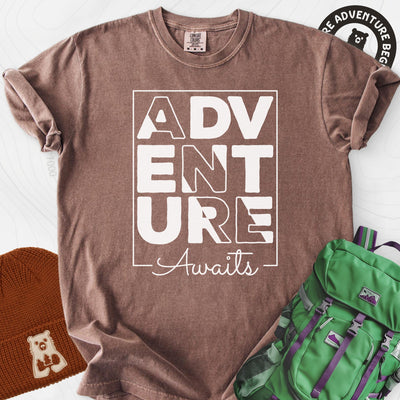 Adventure Awaits T-Shirt Gift For Hiker