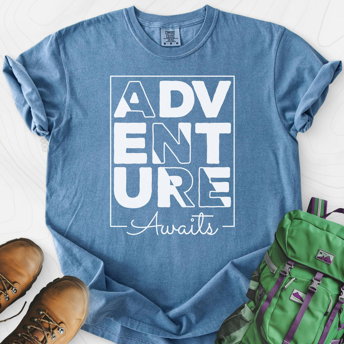 Adventure Awaits T-Shirt Gift For Hiker