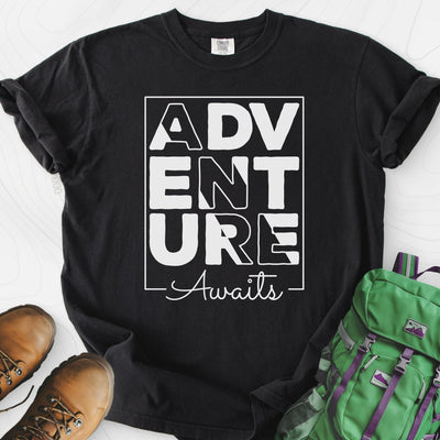 Adventure Awaits T-Shirt Gift For Hiker