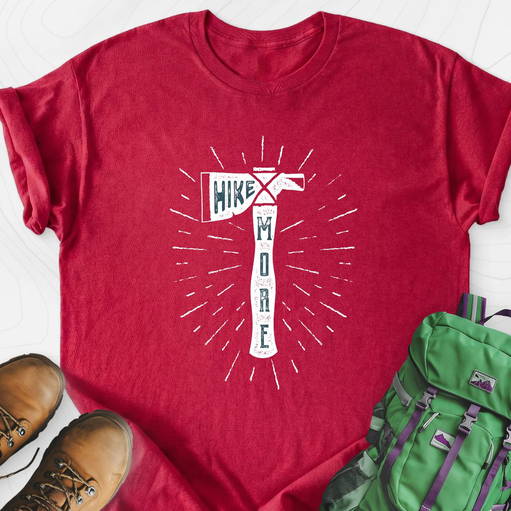 Hike More Axe Lightweight T-Shirt Gift For Hiker