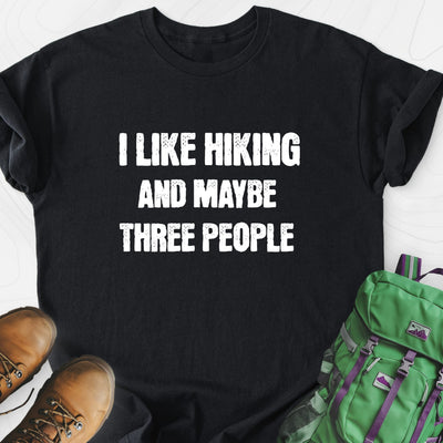 I Like Hiking... Lightweight T-Shirt Gift For Hiker