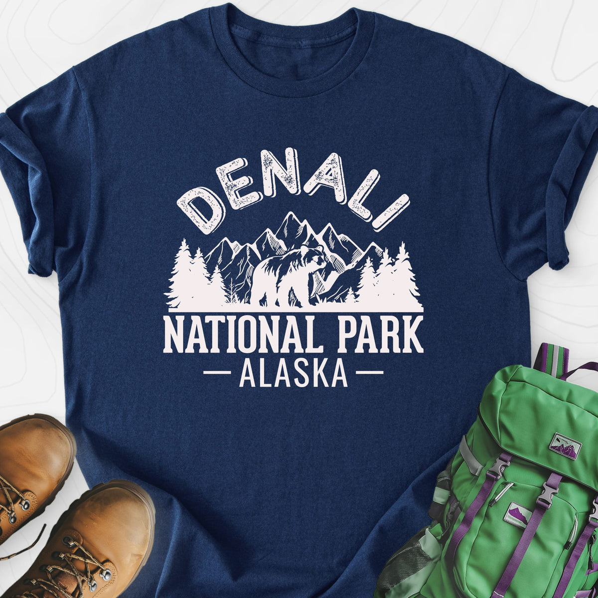 Denali Alaska Lightweight T-Shirt Gift For Hiker