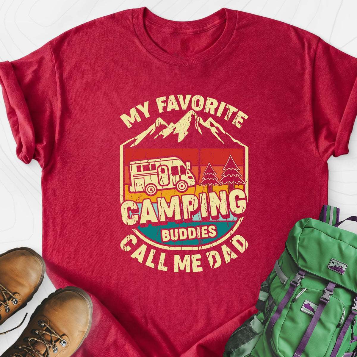 My Favorite Camping Buddies Lightweight T-Shirt Gift For Hiker