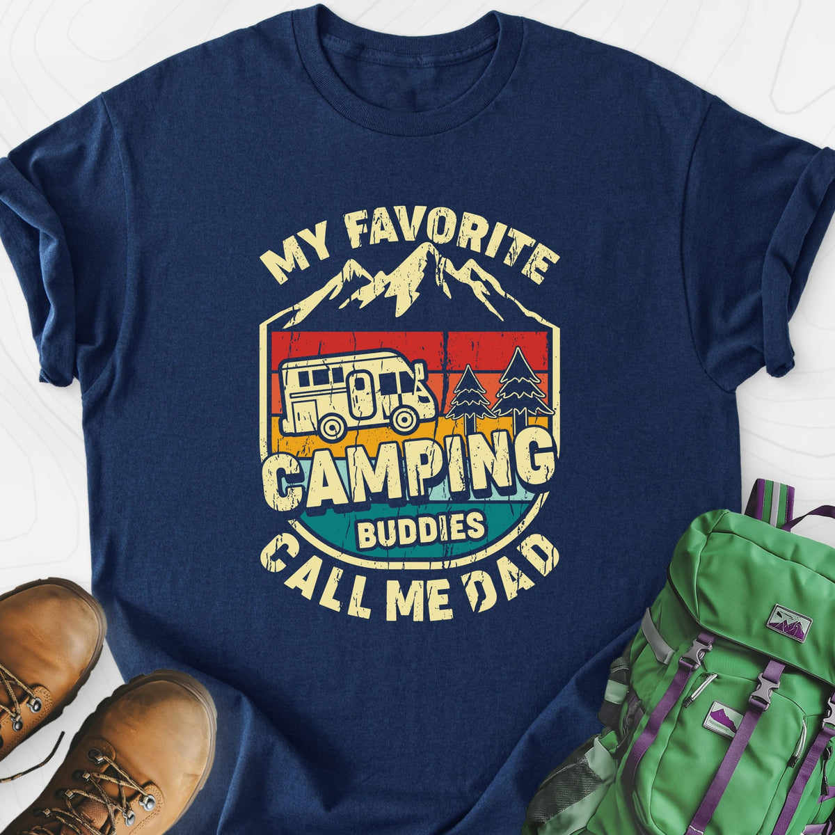 My Favorite Camping Buddies Lightweight T-Shirt Gift For Hiker