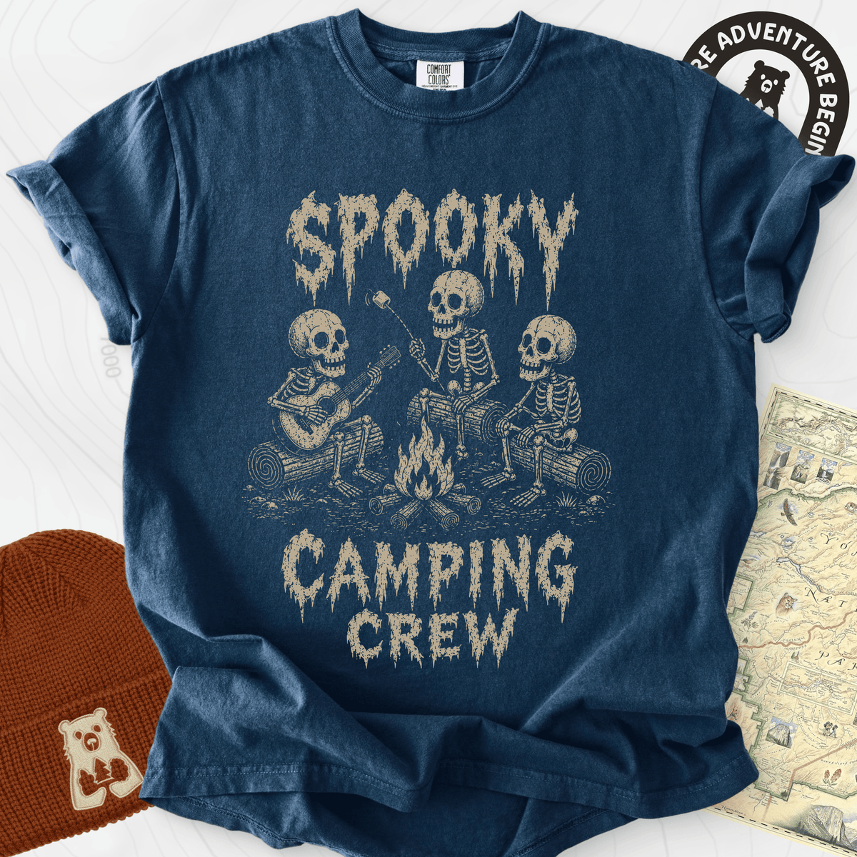 Spooky Camping Crew T-Shirt Gift For Hiker