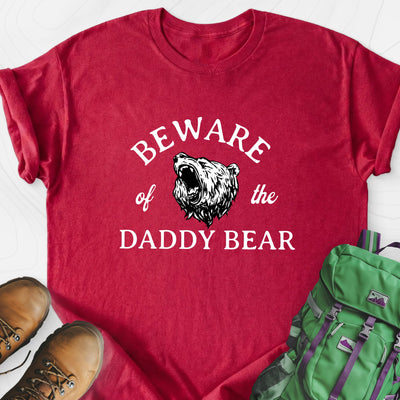 Beware of the Daddy Bear Lightweight T-Shirt Gift For Hiker