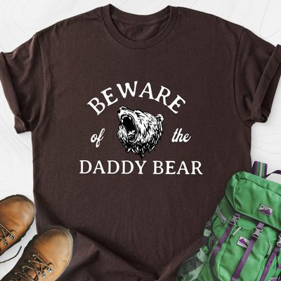 Beware of the Daddy Bear Lightweight T-Shirt Gift For Hiker