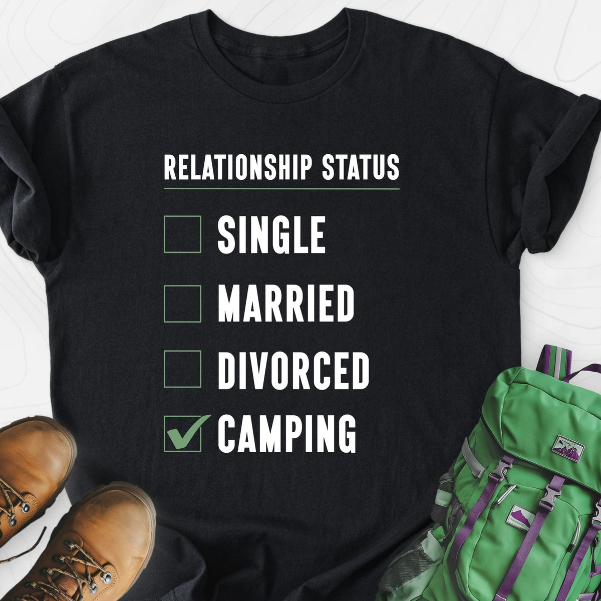 Relationship Status Lightweight T-Shirt Gift For Hiker