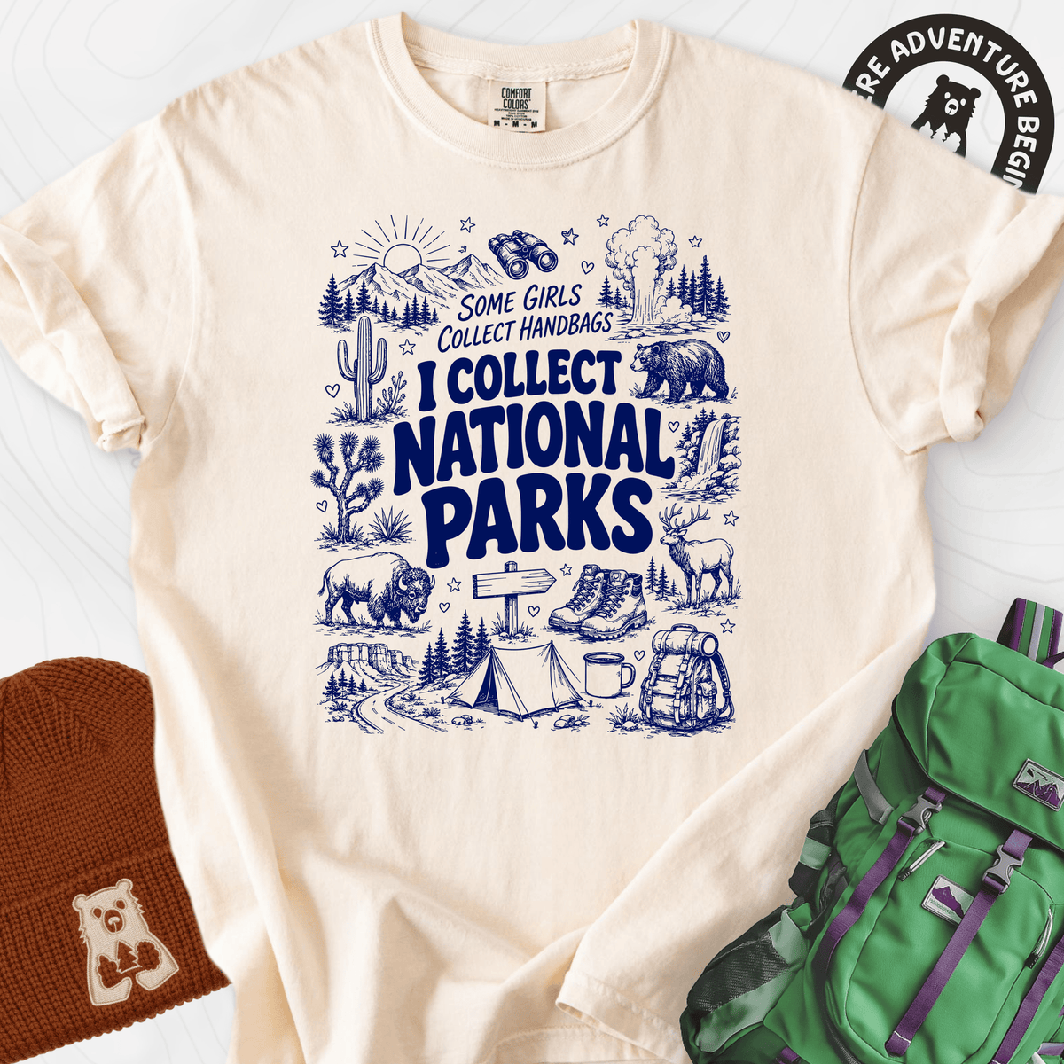 National Park Collector T-Shirt Gift For Hiker