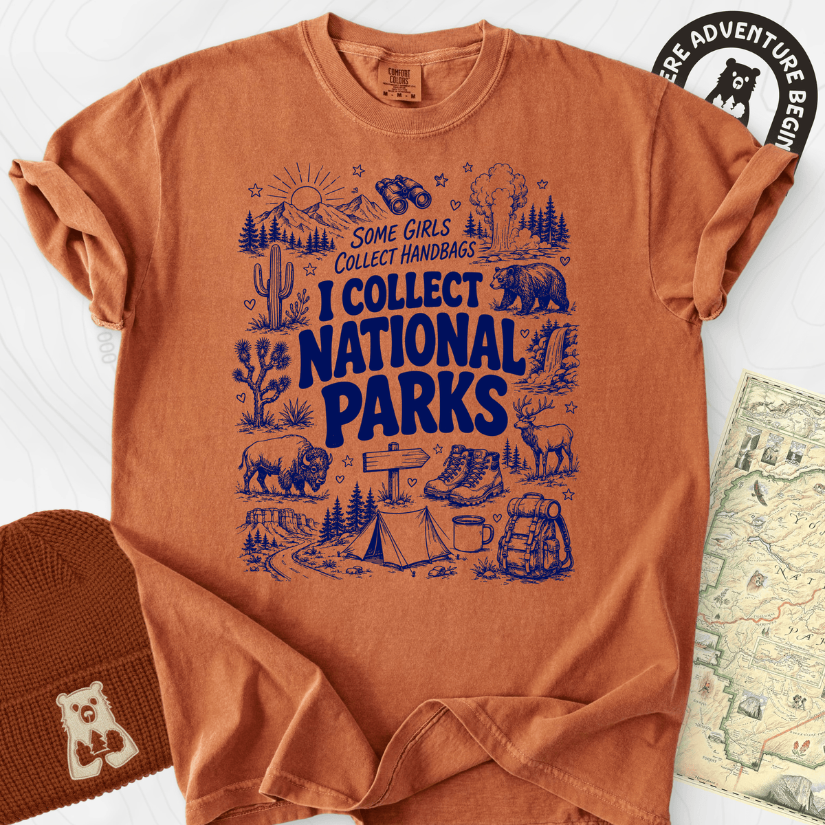 National Park Collector T-Shirt Gift For Hiker
