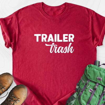 Trailer Trash Lightweight T-Shirt Gift For Hiker