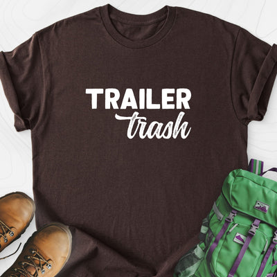 Trailer Trash Lightweight T-Shirt Gift For Hiker