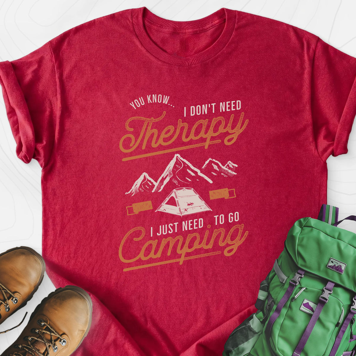 Don't Need Therapy Lightweight T-Shirt Gift For Hiker