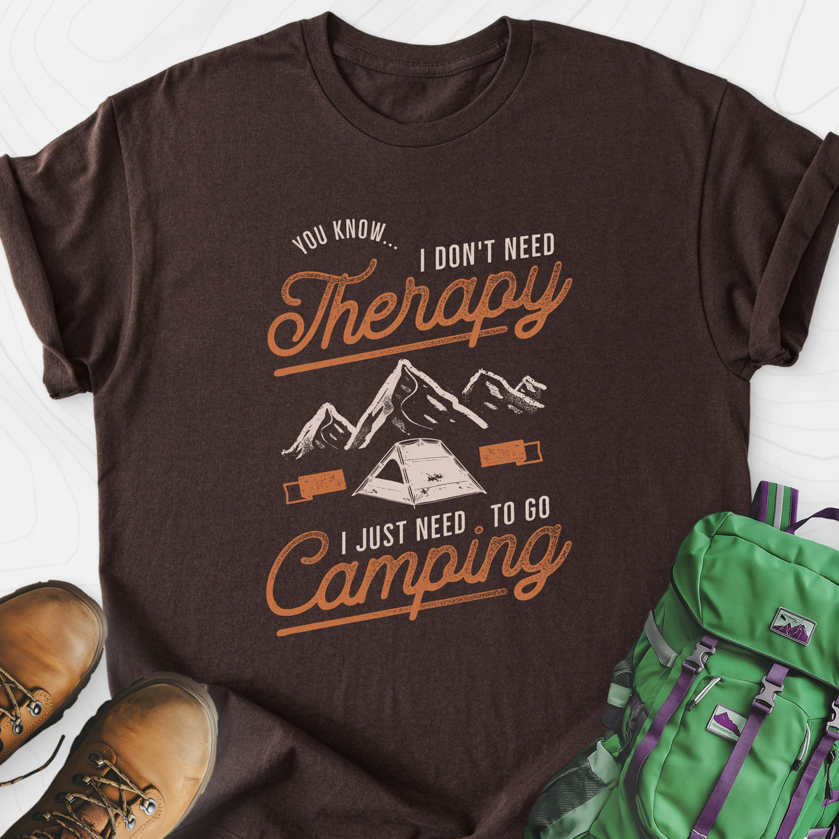Don't Need Therapy Lightweight T-Shirt Gift For Hiker