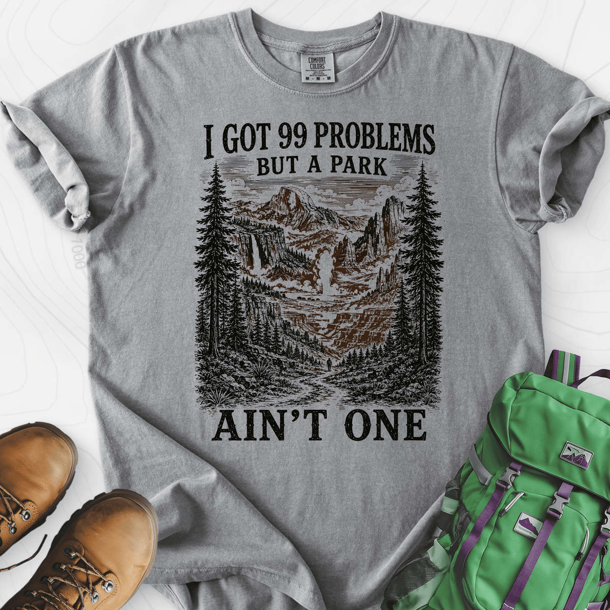99 Problems T-Shirt Gift For Hiker