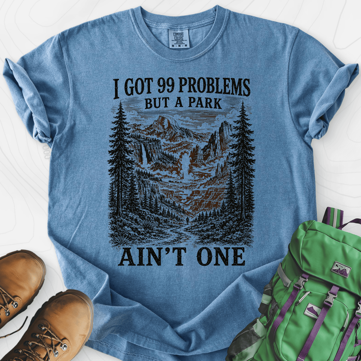 99 Problems T-Shirt Gift For Hiker