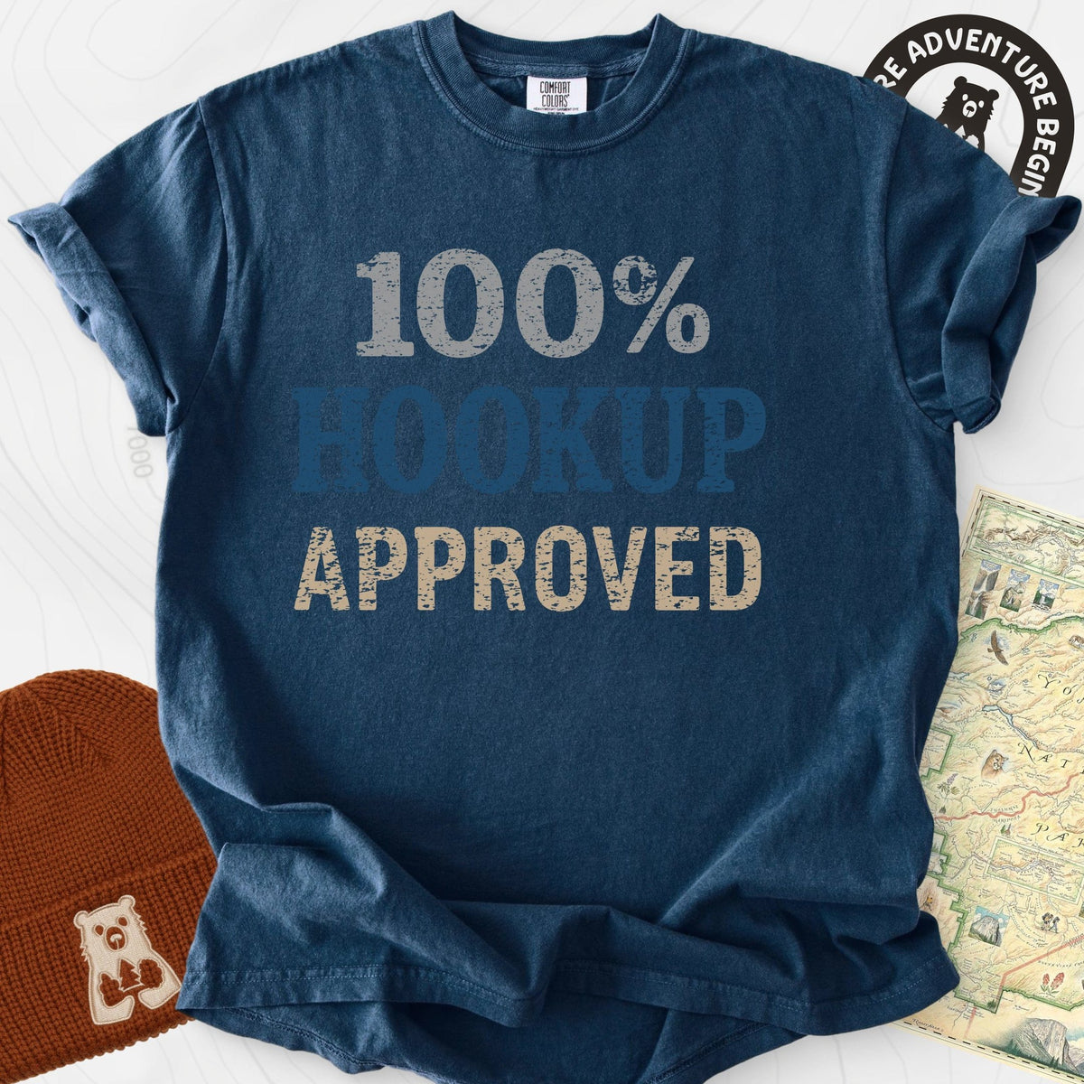 Hookup Approved T-Shirt Gift For Hiker