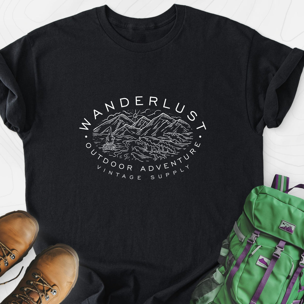 Wanderlust Lightweight T-Shirt Gift For Hiker