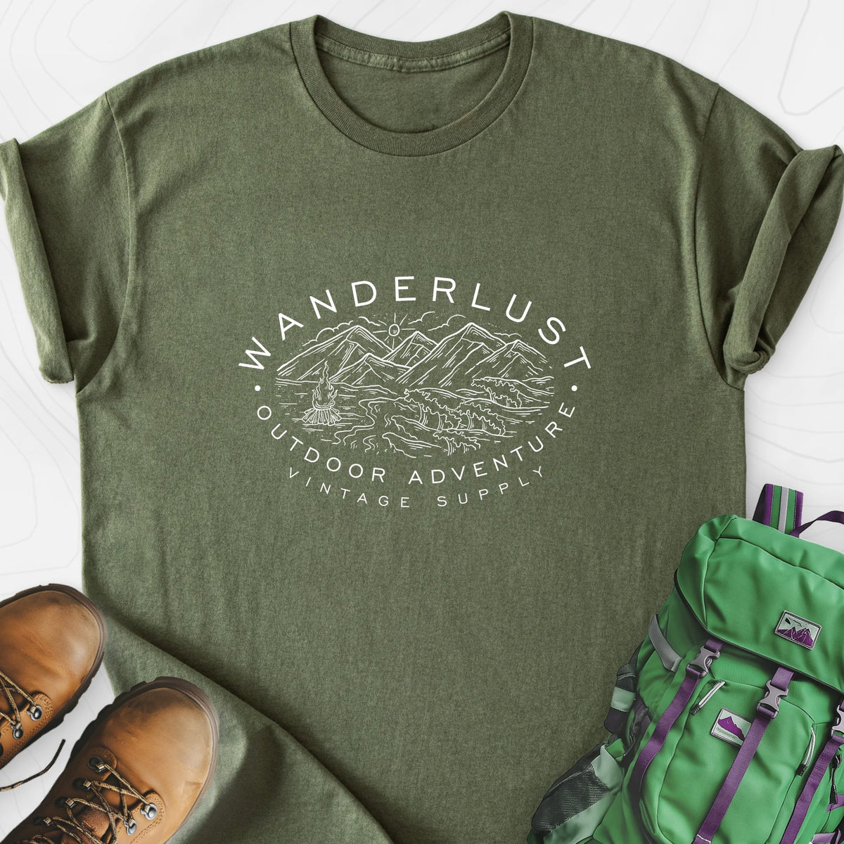 Wanderlust Lightweight T-Shirt Gift For Hiker