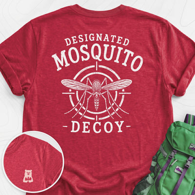 Designated Mosquito Decoy Back Print Lightweight T-Shirt Gift For Hiker