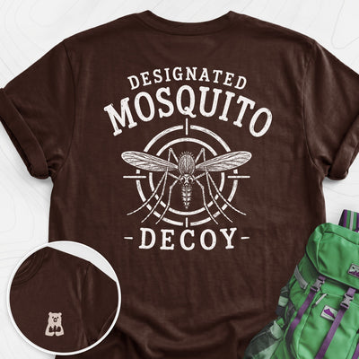Designated Mosquito Decoy Back Print Lightweight T-Shirt Gift For Hiker