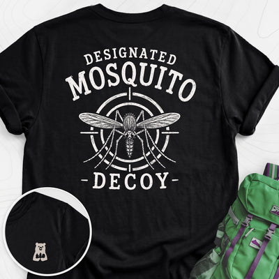 Designated Mosquito Decoy Back Print Lightweight T-Shirt Gift For Hiker