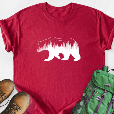 Bear Lightweight T-Shirt Gift For Hiker