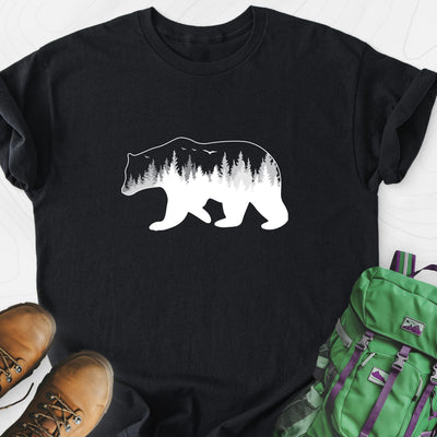 Bear Lightweight T-Shirt Gift For Hiker