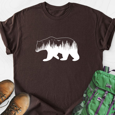 Bear Lightweight T-Shirt Gift For Hiker