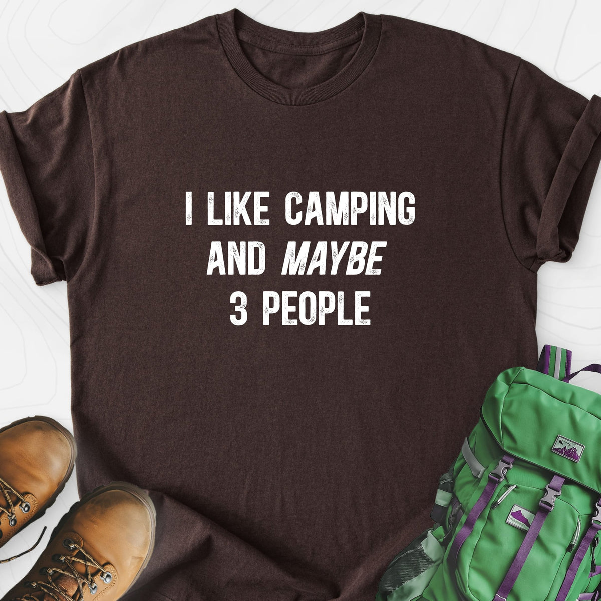 I Like Camping... Lightweight T-Shirt Gift For Hiker