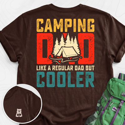 Camping Dad Back Print Lightweight T-Shirt Gift For Hiker