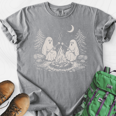 The Ghostly Campfire T-Shirt Gift For Hiker