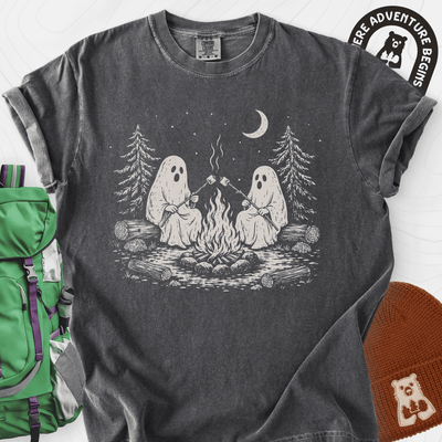 The Ghostly Campfire T-Shirt Gift For Hiker