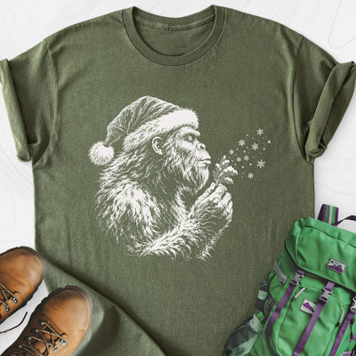 Bigfoot Snow Wishes Lightweight T-Shirt Gift For Hiker