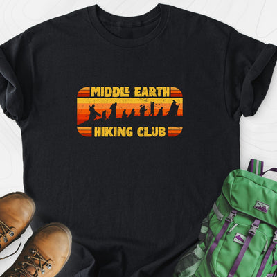 Middle Earth Hiking Club Lightweight T-Shirt Gift For Hiker