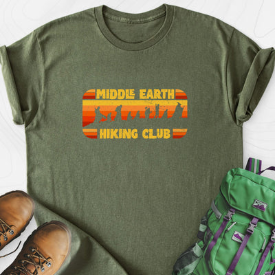 Middle Earth Hiking Club Lightweight T-Shirt Gift For Hiker