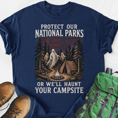 Haunted National Parks Lightweight T-Shirt Gift For Hiker
